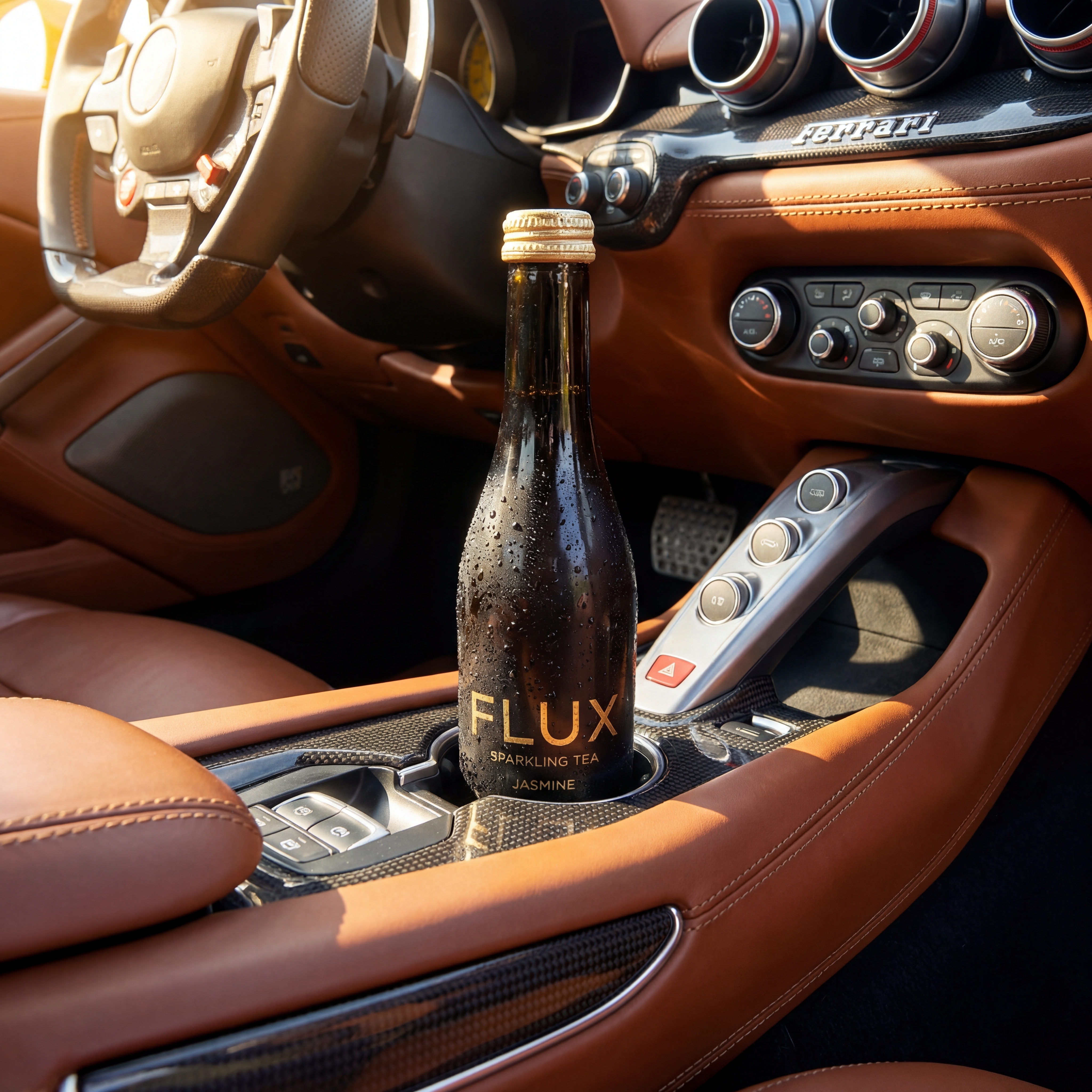 FLUX sparkling tea paired with fine dining